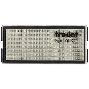 Касса русских букв и цифр, TRODAT