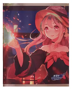 Тетрадь в клетку Listoff, "Волшебная библиотека", 48 листов, в ассортименте