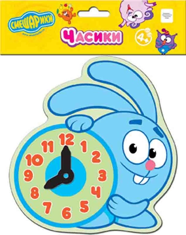 Игра, Дрофа, Смешарики, Мини-часики, Крош, развивающие, в блистере 2154348 — 1