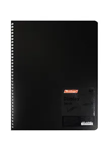 Папка 40ф А4 на спирали, пластик, ассорти, Berlingo