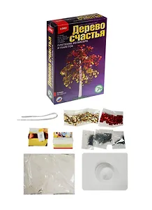LORI Дер-015 Плетение из бисера и пайеток Дерево счастья Осинка (набор для творч.) (7+) (коробка)