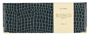 Планинг дат. 2025г. 56л "Business Premium. Lizard" зеленый, 7Б, тв.переплет,  настольный, иск.кожа, обл.поролон, евроспираль, съемный тонир.блок, мет.уголки, инд.уп