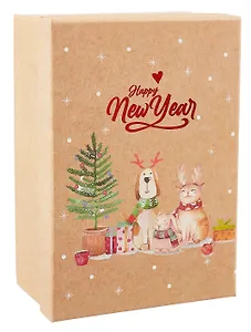 Коробка подарочная "Зверушки" 23*16*9.5, НГ, картон