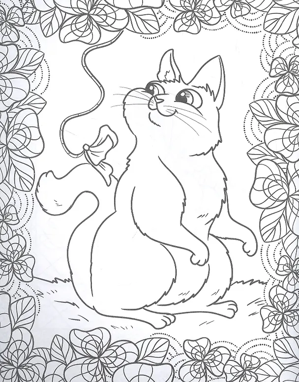 Книга Только котики. Раскраска-антистресс () — 3