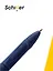 Ручки шариковые черные 12 штук "Smart" 1 мм, soft touch, в ассортименте, Schiller — 3066622 — 2