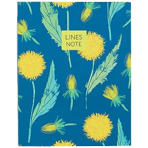 Книга для записей А5 96л лин. "Flower" интегр.переплет, ламинация soft-touch