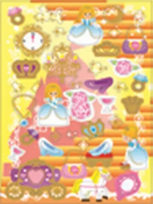 Зефирные наклейки Золушка (TMS005) (Липуня) 2300363