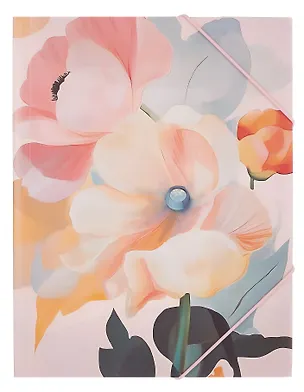 Папка на резинке А4 "Нежные цветы" 3078566