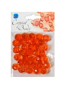 Набор бусин Кристальная игра Кристаллы оранжевые (CRP130) (12мм) (упаковка)