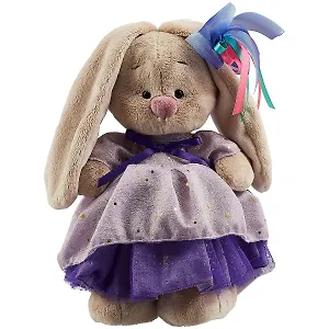 Мягкая игрушка Зайка Ми в платье с блестками (25 см)