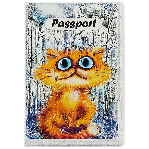 Обложка для паспорта Cats in the City (В своем городе) (ПВХ бокс) 2505154 — 1
