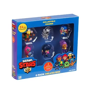 Набор коллекционных фигурок Brawl Stars, 8 шт., 2 редких героя: Спайк и Сэнди, (5см), (BRW2070A) 3086957