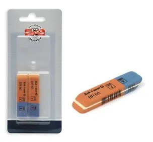 Ластик/Стирательная резинка Koh-I-Noor  BlueStar, 2 штуки, в блистере 6521/60 BL 302144