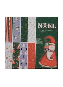 Бумага для скрапбукинга Дед мороз Noel (11062900) (20 л. х 10 диз.) (15.,2х15,2см) (упаковка)