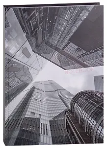 Книга для записей А4 160л кл. "Небоскребы" 7БЦ, глянц.ламинация, цв.форзацы