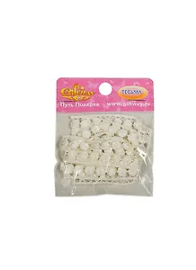 Декор тесьма-гипюр Ожерелье (00009475) (1м10см) (кремовый) (упаковка)