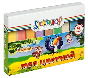 Мелки цветные 09цв "Zanzibar" карт.кор., Silwerhof