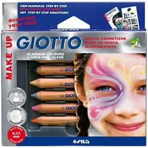 Набор д/творчества GIOTTO/Джиотто MAKE UP MATITE GLAMOUR Набор д/грима 6 фантазийных цветов 470800