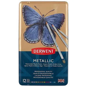 Цветные карандаши «Metallic», Derwent, 12 цветов