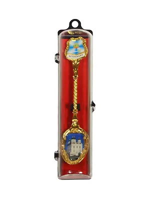 Ложка сувенирная эмаль"Астрахань" в коробке и блистере (115-82) 2365161