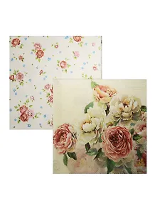 Набор салфеток для декупажа Розы Элизабет (13308530/13306300) (2шт) (упаковка) (Froggy Art)