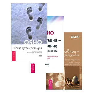 Когда туфли не жмут+Медитация Состояние пробужд.+Главное… (компл. 3кн.) Ошо (упаковка) (1552)