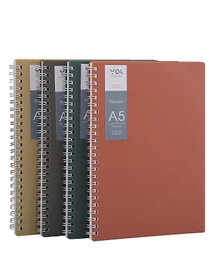 Тетрадь 80л кл. "Inspiration series" на спирали,пласт. обл., Yoi 3110789