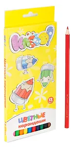 Карандаши цветные 12цв "КЛЁВО!" к/к, с подвесом, Silwerhof