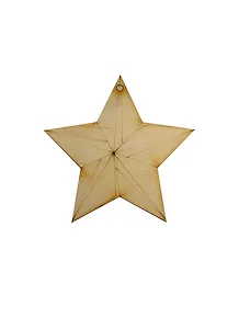 Фигурка для декупажа Звезда-1 с рис. (131129) (95х95мм) (игрушка из дерева) (упаковка)