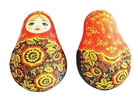 Сувенир, Игрушка-антистресс Матрешка Хохлома [TOY15-15003]