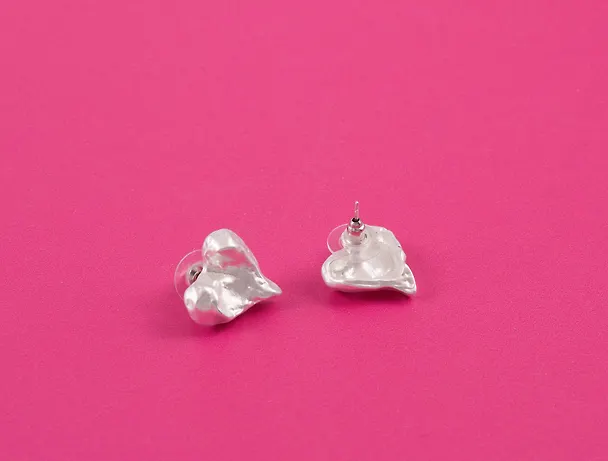 Сережки "Сердечки", латунь, Lafilaf 3104703 — 5