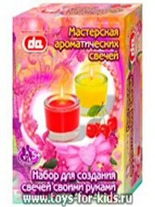 Набор мастерская ароматических свечей (да16003) Спелая вишня, Дыня (коробка) 2299648