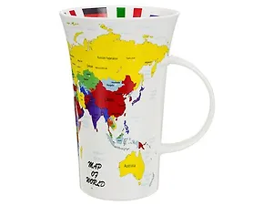 Кружка Карта мира (650 мл) (153-666)