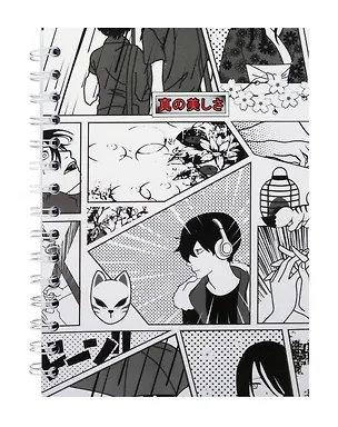 Тетрадь 80 листов в клетку "Аниме. Страничка манги" на спирали 3036696