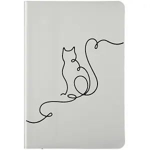 Записная книжка "Софт-тач", А6, 96 листов, серебряный