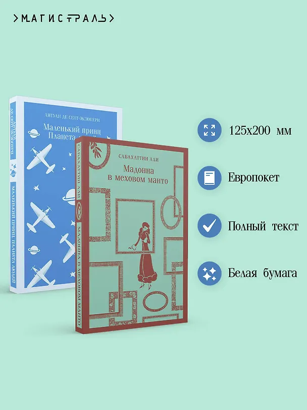 Книга Комплект Любимые книги Серкана Болата ("Маленький принц. Планета людей", "Мадонна в меховом манто")(2 книги) (Сабахаттин Али, Антуан де Сент-Экзюпери) — 8