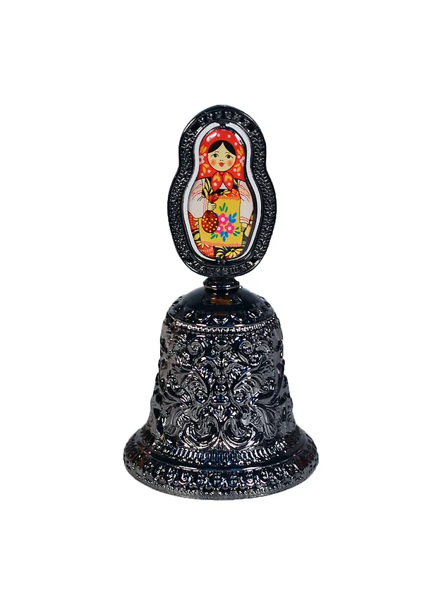 Колокол Матрешка (металл цв.черный жемчуг) (038CHB-34) 2388563 — 1