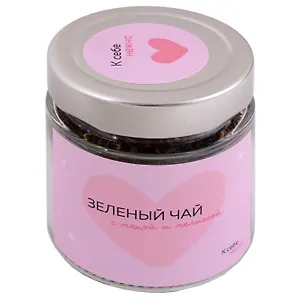 Чай К себе нежно (О.Примаченко), зеленый с мятой и мелиссой, стекло, 40г