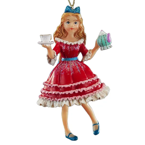 Новогоднее подвесное украшение ErichKrause Decor Алиса в Стране Чудес (пластик) (11см) (43904) 3177024 — 1
