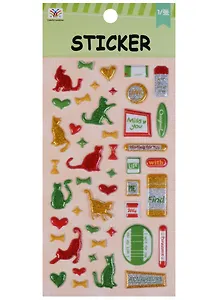 Наклейки 3D Кошки 2, Q-1518