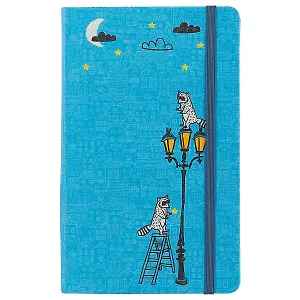 Книга для записей «Funny stories. Еноты», синяя, 96 листов, А5