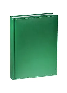 Ежедневник недат. А5 136л "VELVET" зеленый, иск.кожа, ляссе, Bruno Visconti