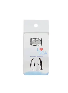 Закладка для книг из сверхтонкой стали Пингвины (KBS-222) (Мир Бижу)