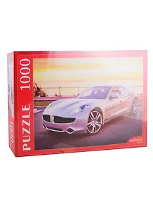 Пазл Серебристое Авто Рыжий кот 1000 элементов КБ1000-7866