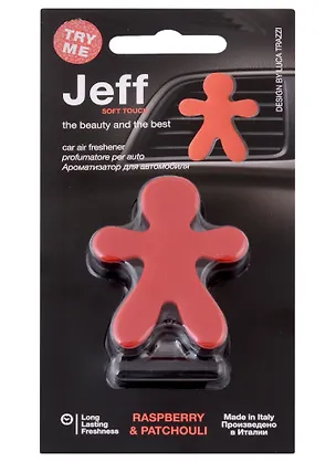 Ароматизатор для автомобиля Человечек Малина и Пачули (красный матовый) Joy Fragrances (5х4) 2959126