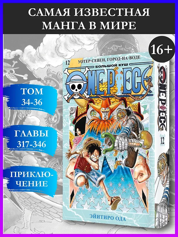 Ван-Пис. Книга 12 (Том 34, 35, 36) - Уотер-Севен, Город-на-Воде. (One Piece / Большой куш). Манга 2958322 — 5
