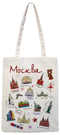 Сумка Москва Пиктограммы (текстиль) (106-2-19P) 3111915