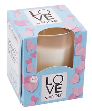 Свеча ароматическая в стакане Love candle Azul (120г) (коробка) 3113624