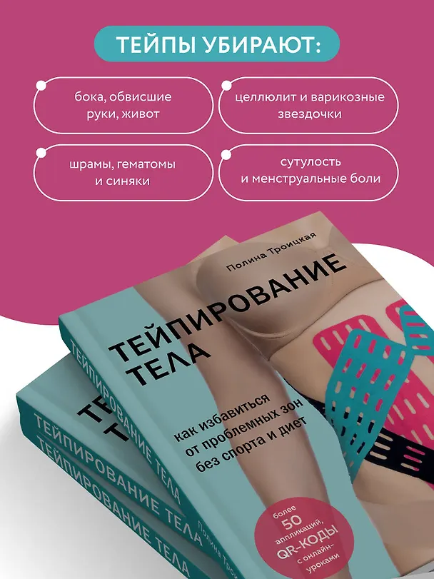 Книга Тейпирование тела. Как избавиться от проблемных зон без спорта и диет (Полина Троицкая) — 7