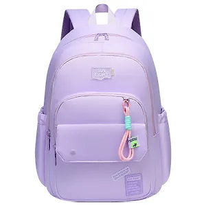 Рюкзак сиреневый "Sun Eight" 47*32*15,5см, 3 отделения, 3 кармана, с брелоком